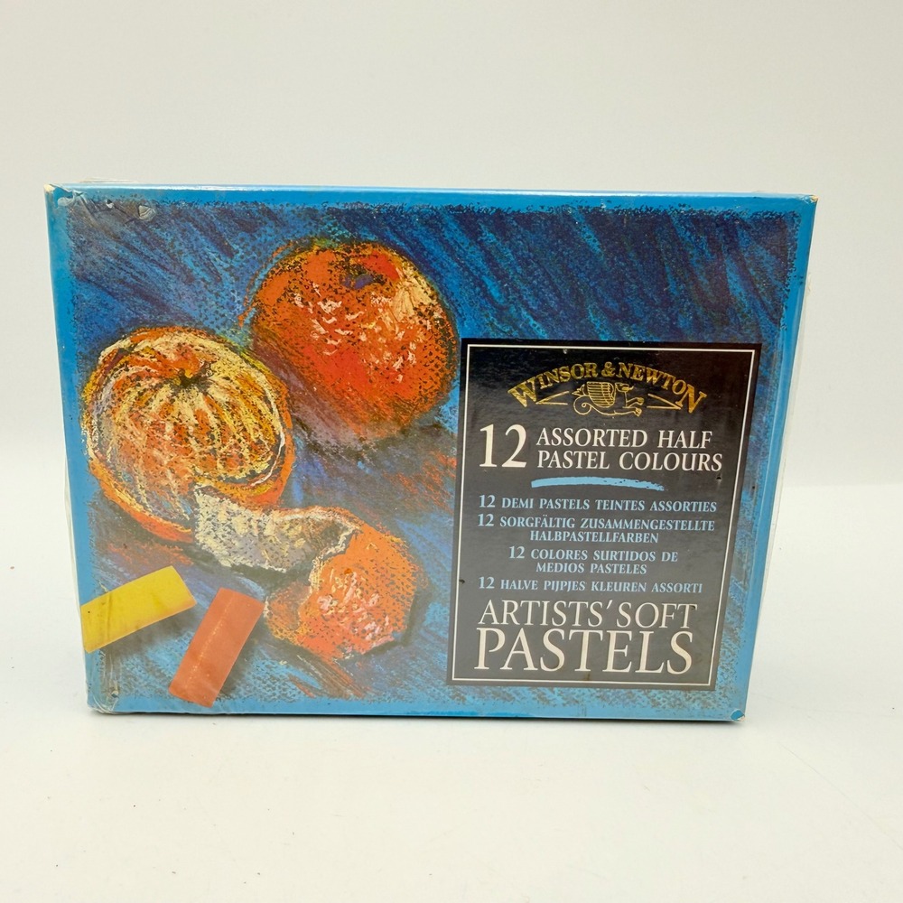 Winsor & Newton Artists Soft Pastels 12 Assorted Half Sticks Set 2890290 New